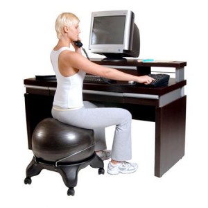 drop the excuses with the yoga exercise ball chair