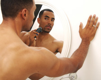 black-man-electric-shaver